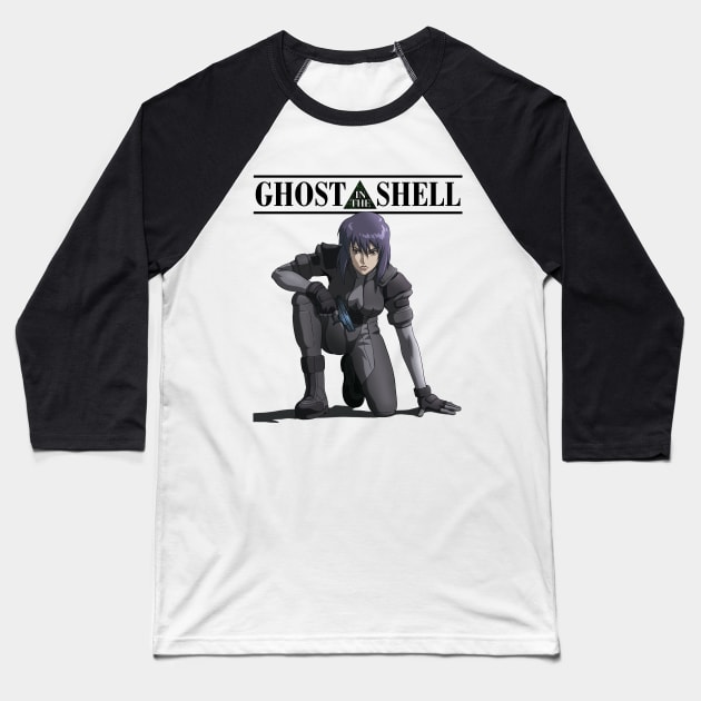 Ghost In The Shell's Kusanagi Baseball T-Shirt by HardTiny